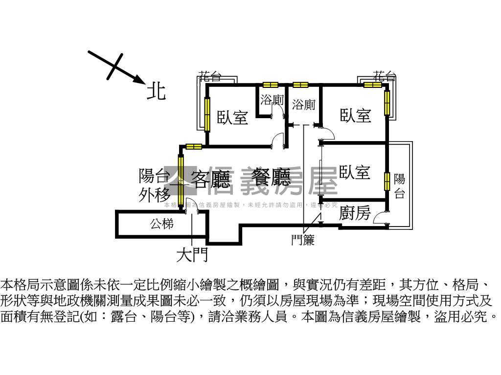 內湖捷運３房＋車位房屋室內格局與周邊環境