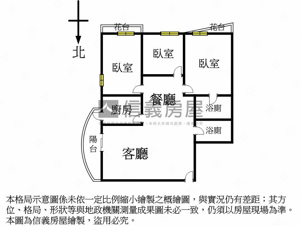 北區崇德漢口商圈三房平車房屋室內格局與周邊環境