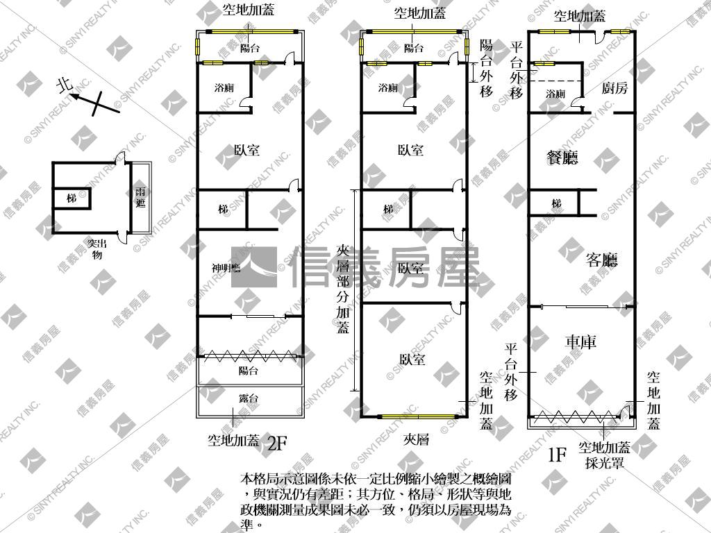 大有路臨路透天好屋況佳房屋室內格局與周邊環境