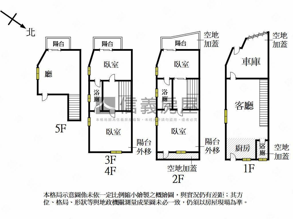 莒光國小旁車庫透天房屋室內格局與周邊環境