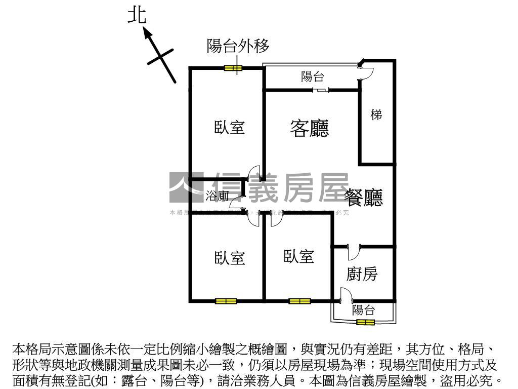 內湖方正美麗三樓房屋室內格局與周邊環境
