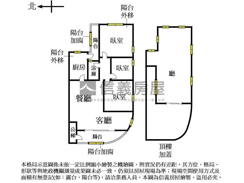 近北市·沐浴陽光大空間房屋室內格局與周邊環境