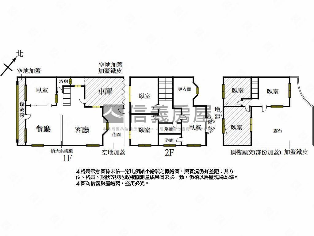 三面採光大地坪車庫透天房屋室內格局與周邊環境