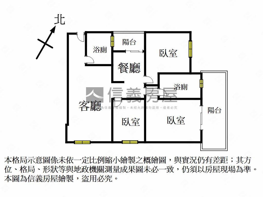 奶油風天鵝堡三房平車房屋室內格局與周邊環境