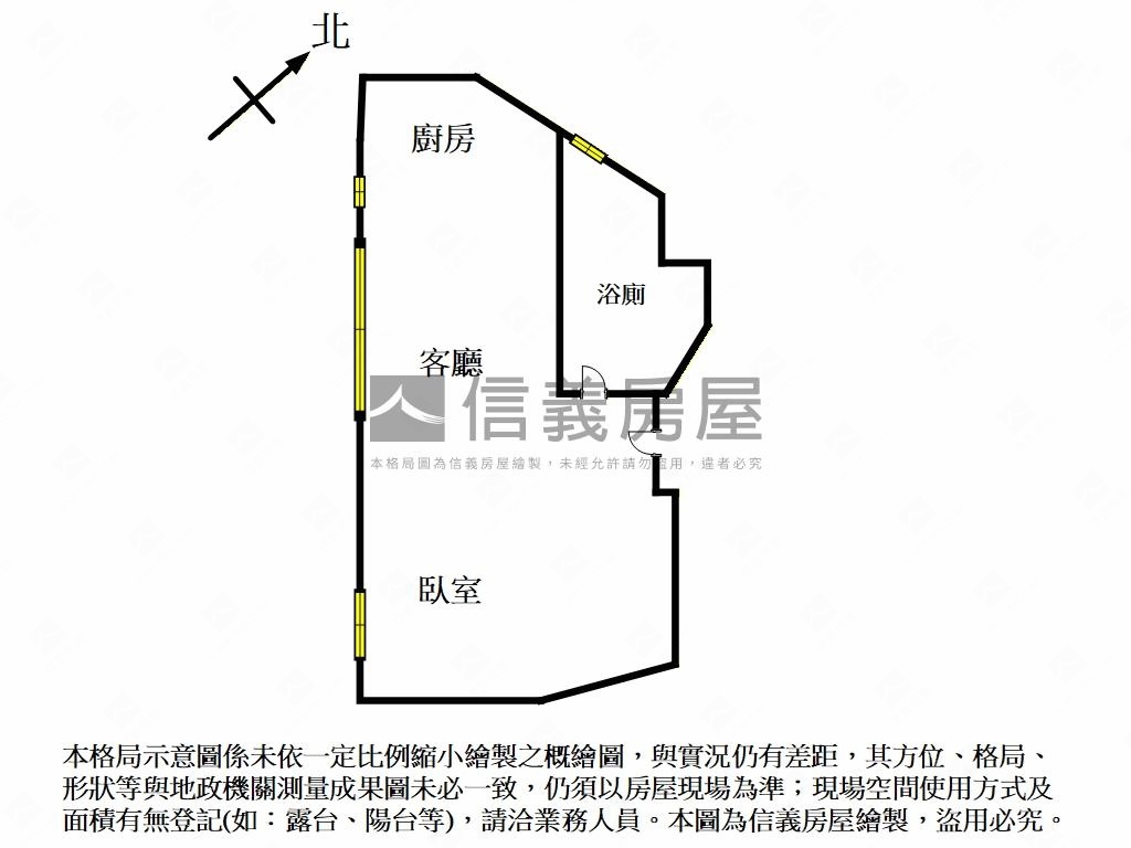 ２Ｆ古京雅筑挑高三米六房屋室內格局與周邊環境