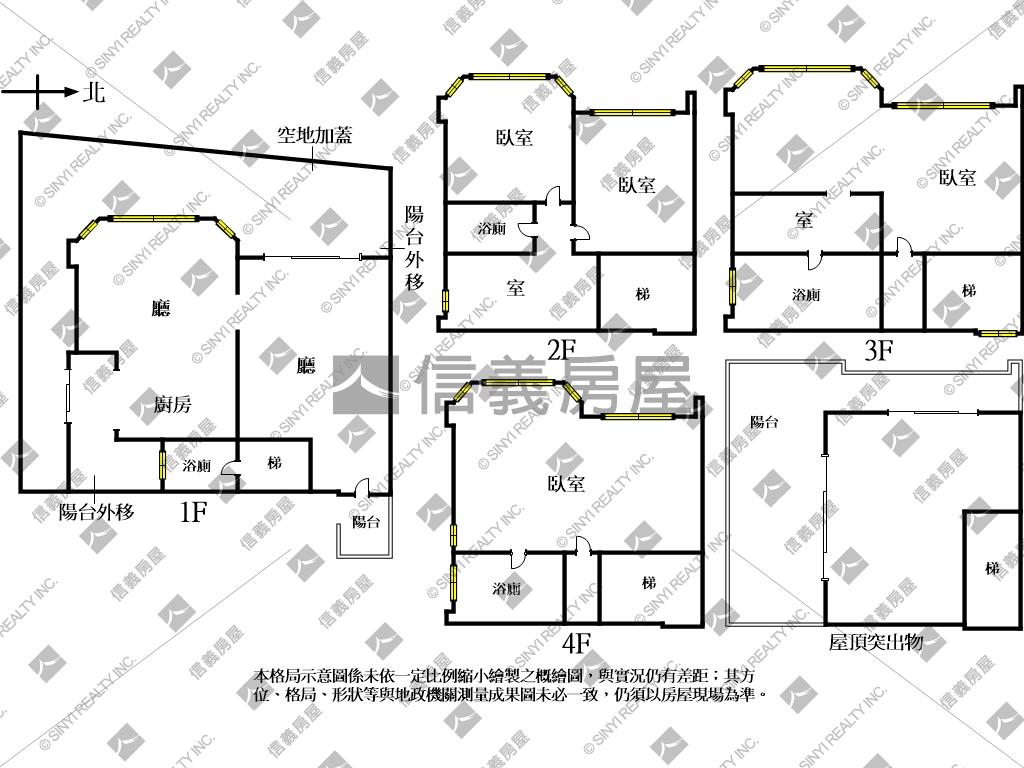 陽光明媚ａ淡水社區型別墅房屋室內格局與周邊環境