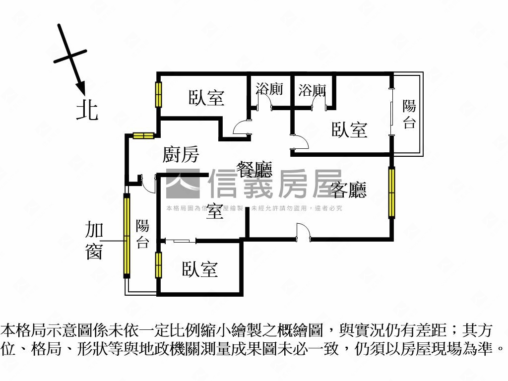 稀有縣政特區大三房車位房屋室內格局與周邊環境