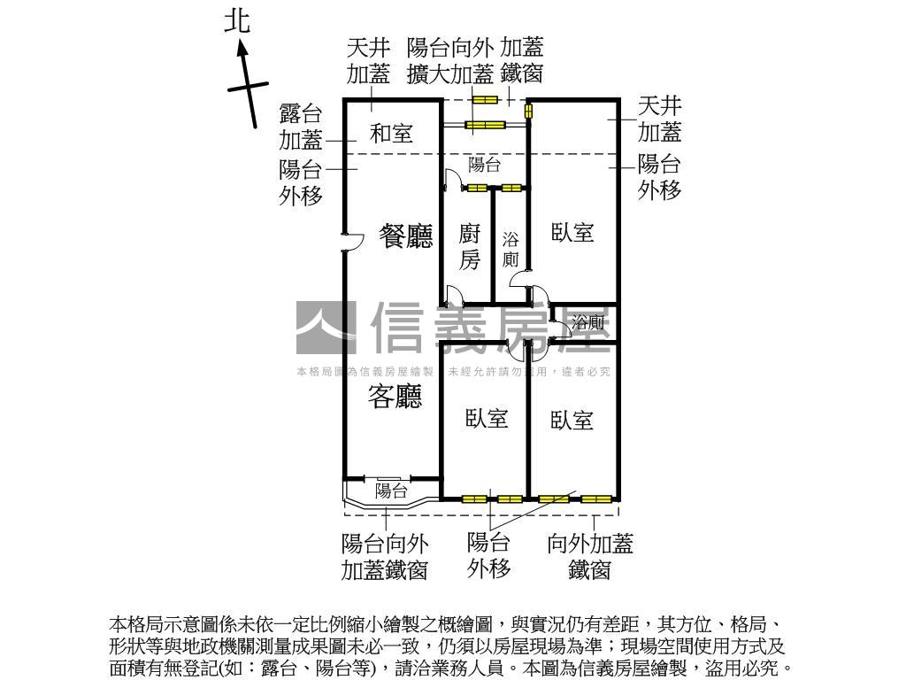 ★劍潭大空間公寓二樓房屋室內格局與周邊環境