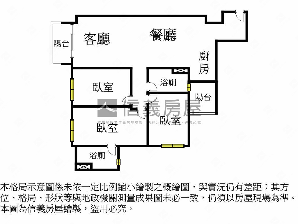 ❤立采時盛川三房平車❤房屋室內格局與周邊環境