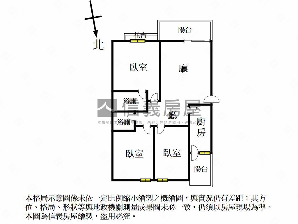 夢想中的家溫馨三房房屋室內格局與周邊環境