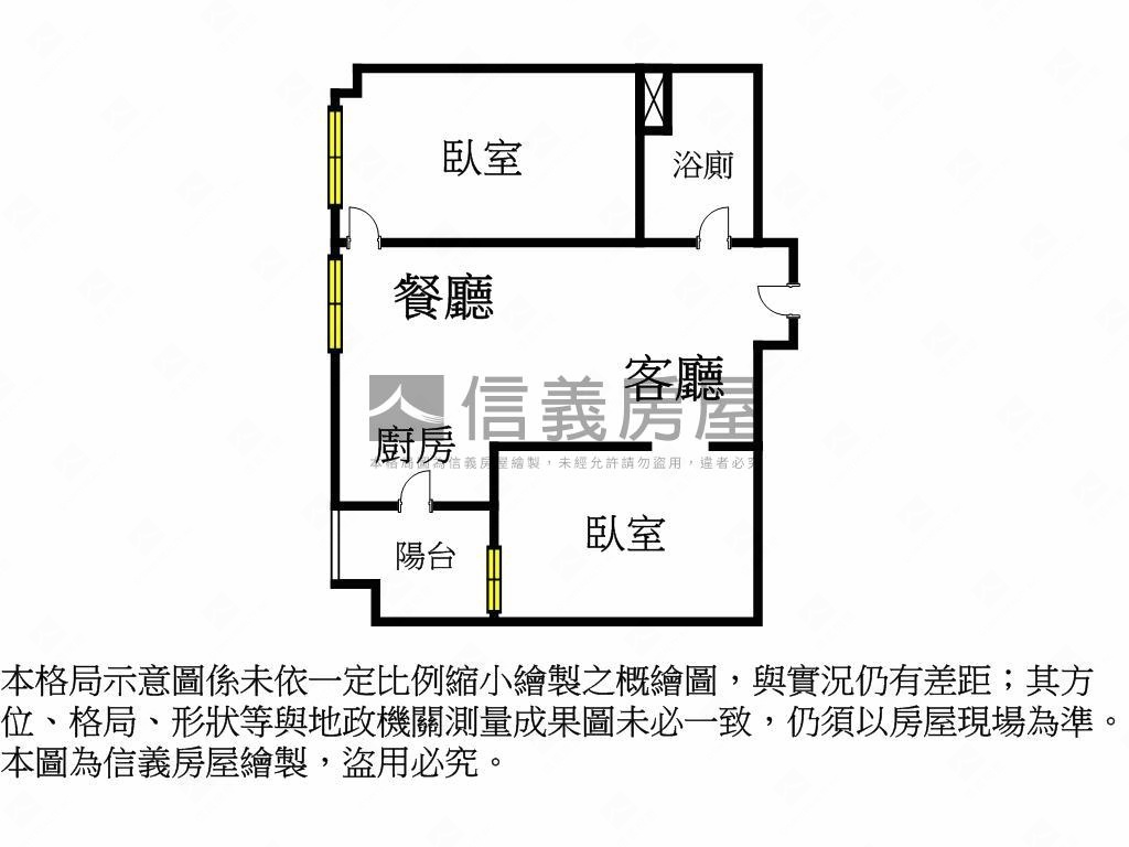 全坤峰碩稀有Ａ戶景觀２房房屋室內格局與周邊環境