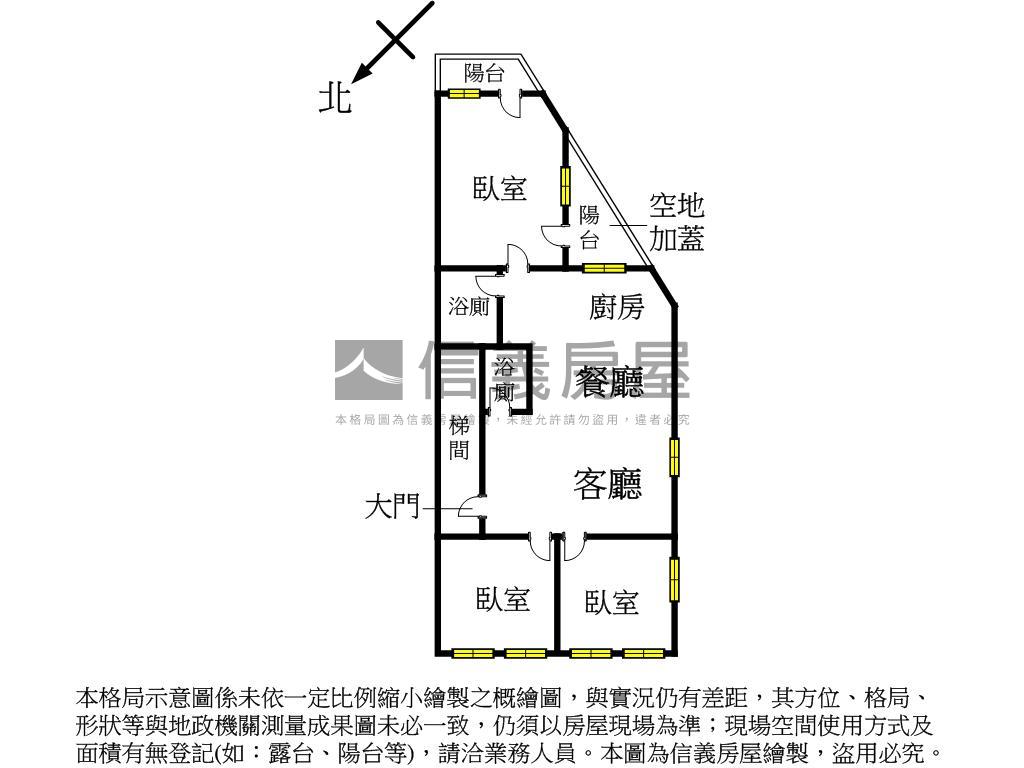 板新捷運旁邊間採光美寓房屋室內格局與周邊環境