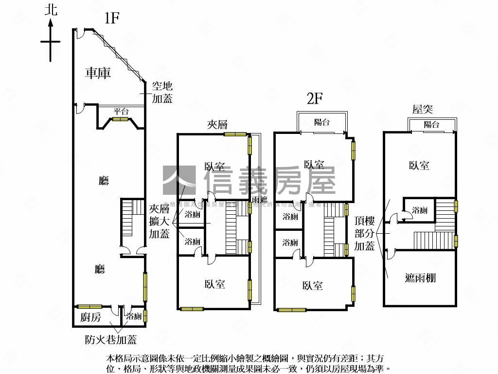 園道首排角間透天收租套房房屋室內格局與周邊環境