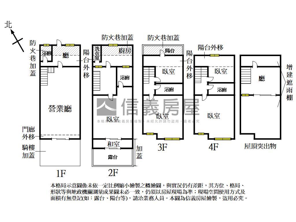 孟子近自由市場透天金店面房屋室內格局與周邊環境