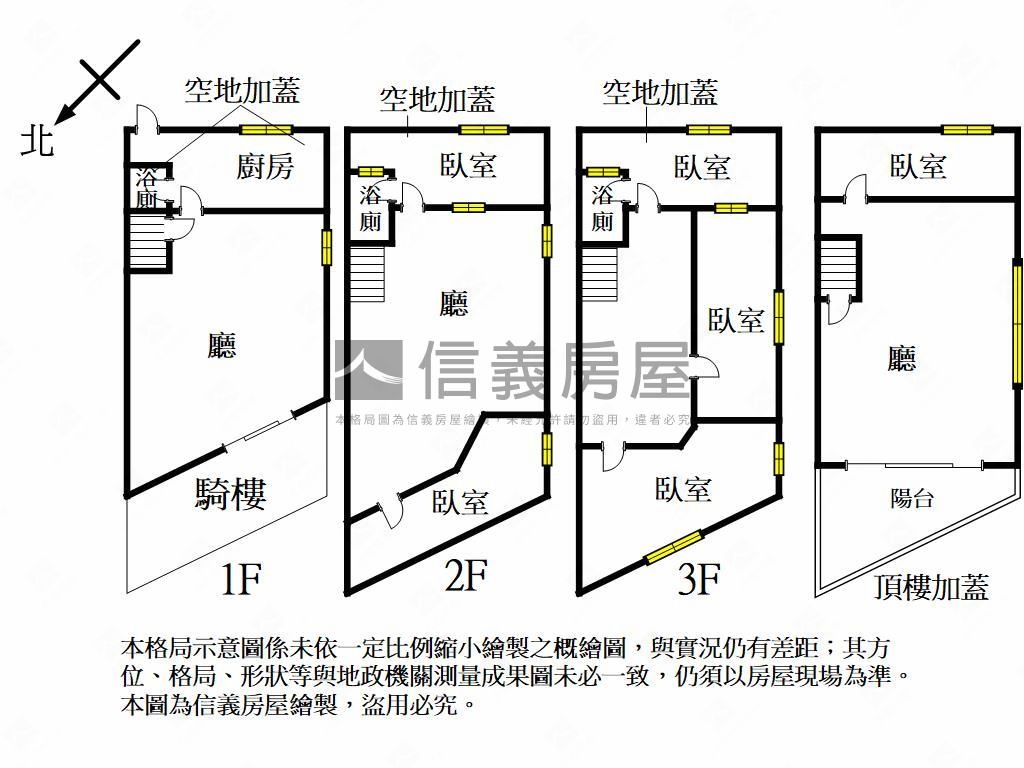 英明商圈邊間透天房屋室內格局與周邊環境