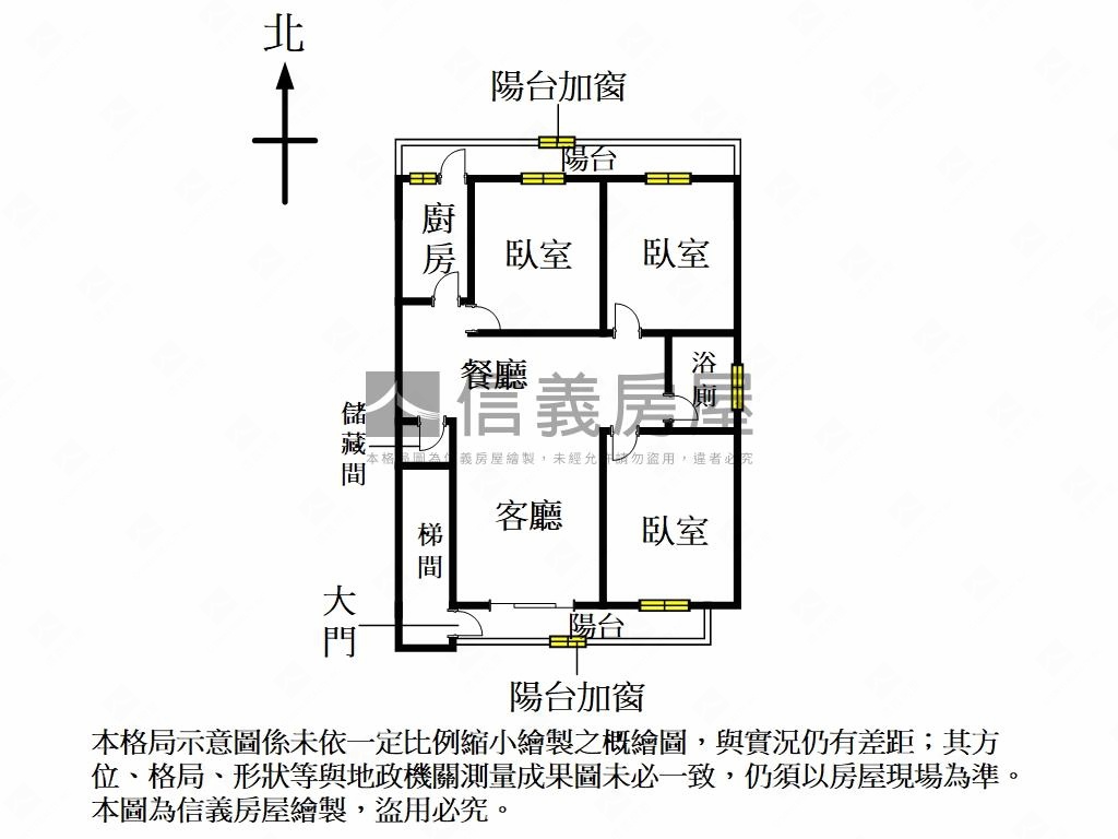 近捷運稀有三樓★邊間３房房屋室內格局與周邊環境