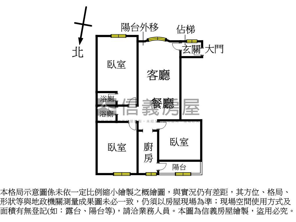 長安裝潢電梯三房房屋室內格局與周邊環境