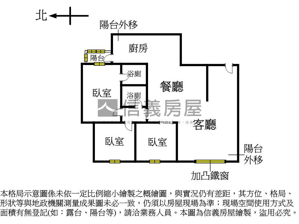 ＜薇閣＞北投美裝潢正三房房屋室內格局與周邊環境