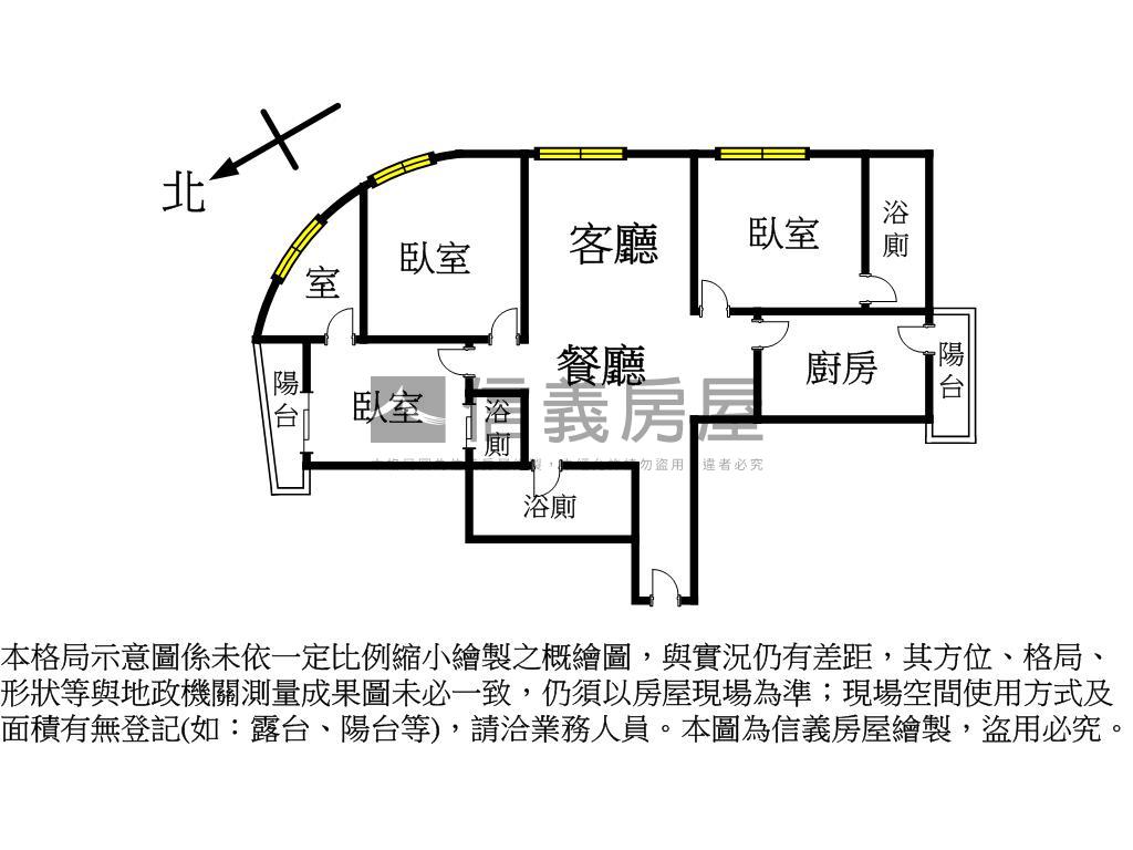 近捷運面公園電梯３主臥房屋室內格局與周邊環境