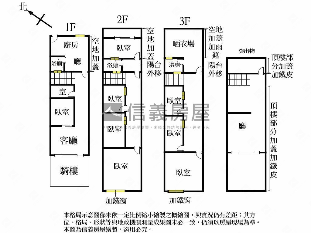 太平臨活路騎樓透天房屋室內格局與周邊環境