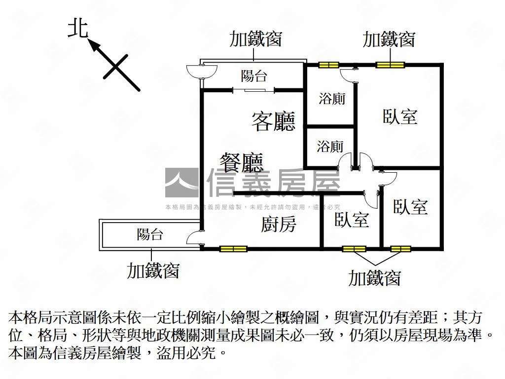近榮總次高樓三房平車房屋室內格局與周邊環境