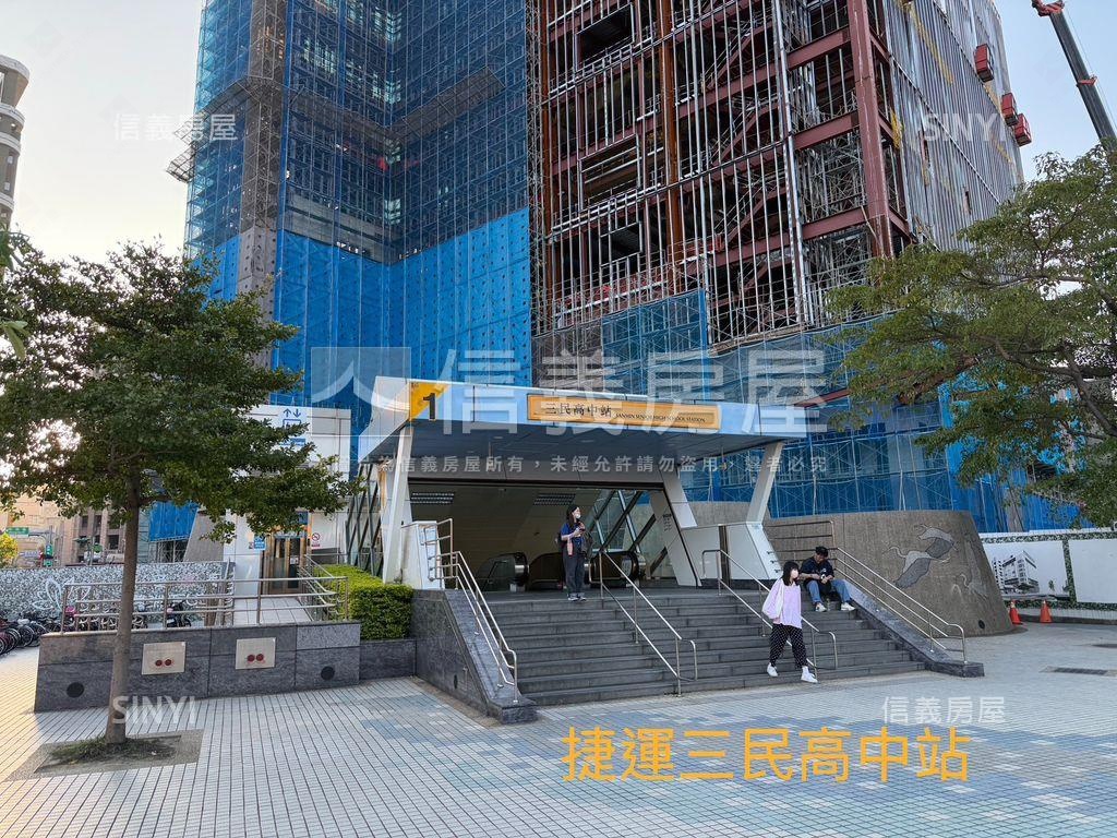 三民高中前後陽台邊間三樓房屋室內格局與周邊環境