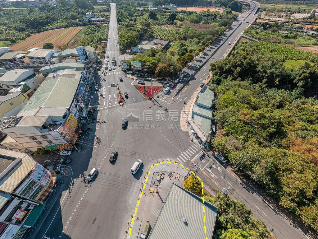 中興新村五叉路口黃金角地房屋室內格局與周邊環境