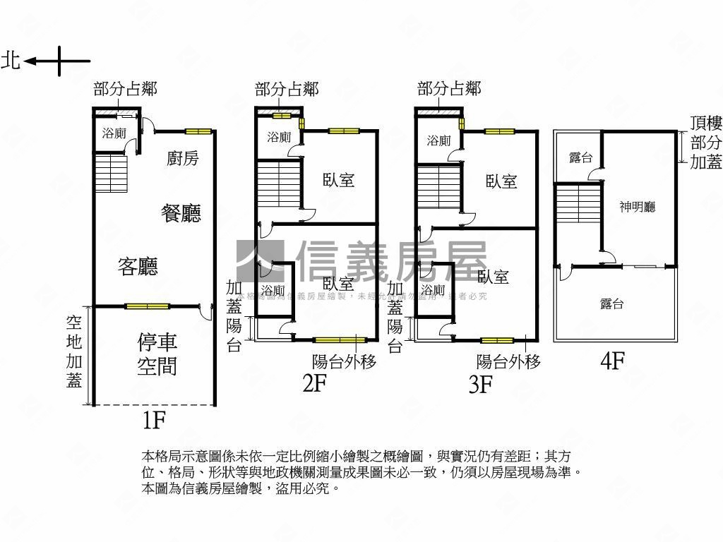 全新完工間間套房透天房屋室內格局與周邊環境