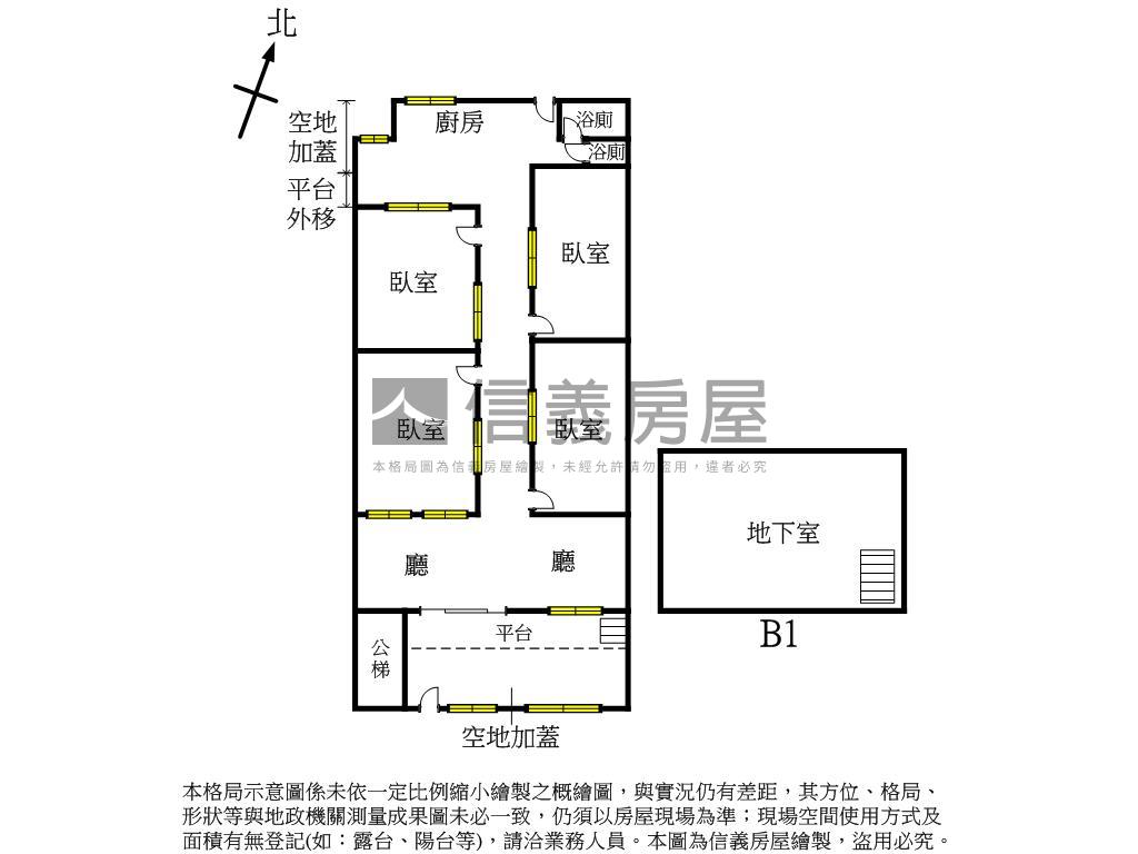 忠孝東路住辦一樓房屋室內格局與周邊環境