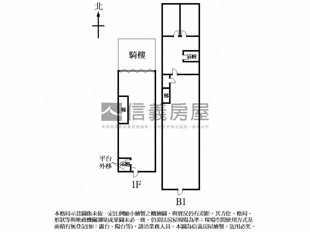 專任正學府路一段金店面房屋室內格局與周邊環境