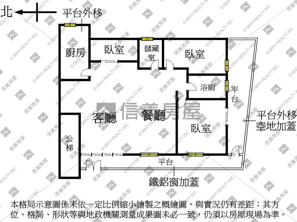 ★捷運總站邊間明亮美一樓房屋室內格局與周邊環境