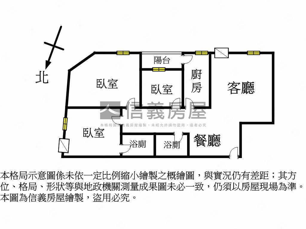 近１４期高樓三房房屋室內格局與周邊環境