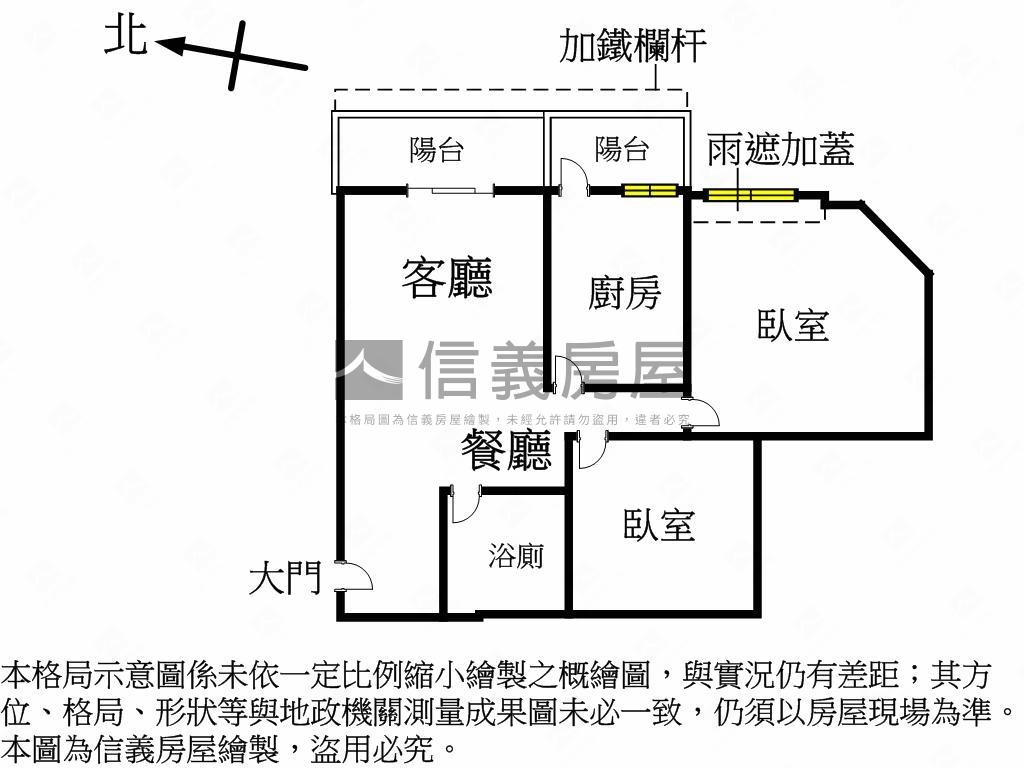 六張犁管理採光２房房屋室內格局與周邊環境