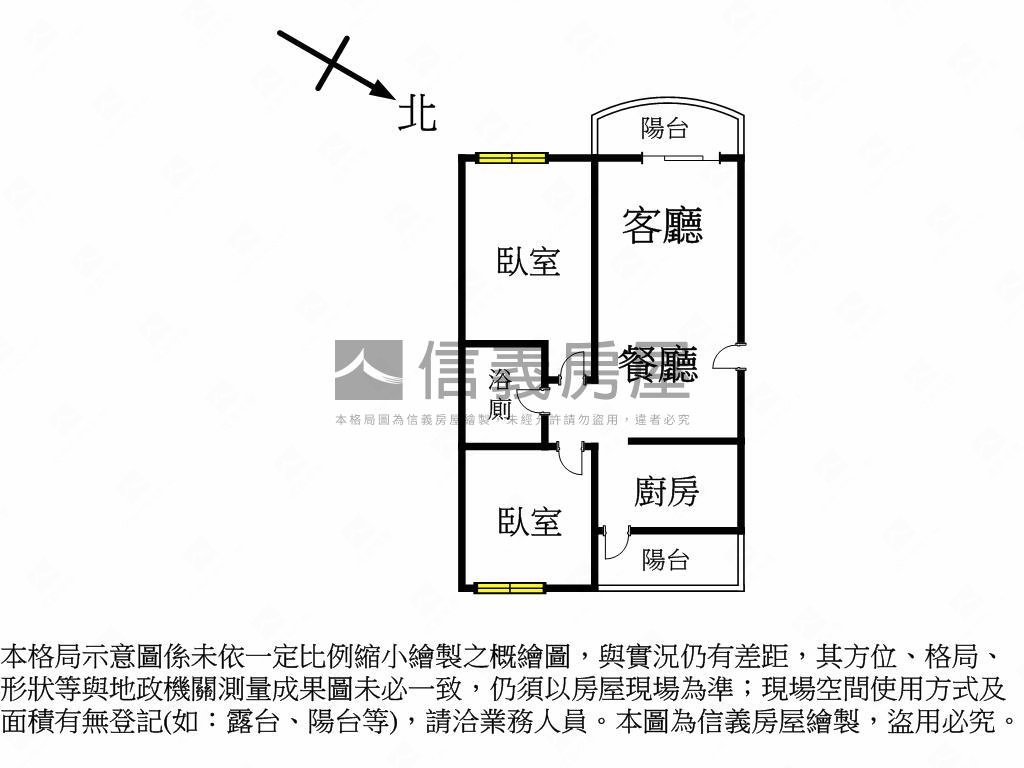 陽明學區公園旁質感大兩房房屋室內格局與周邊環境