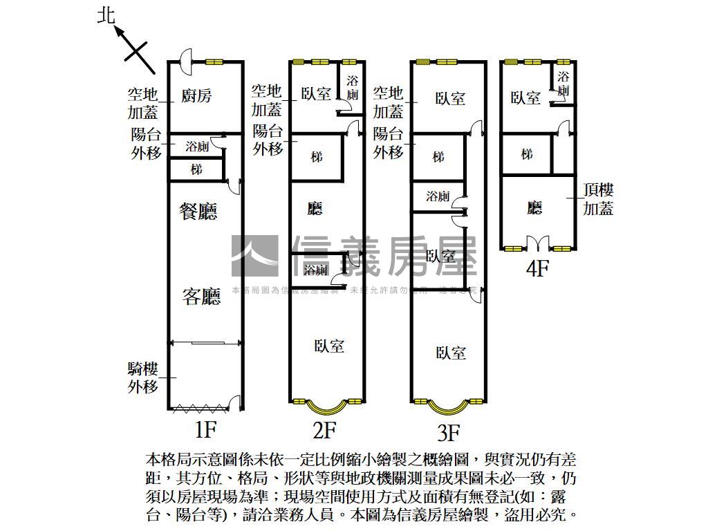 福興路臨路大透天房屋室內格局與周邊環境