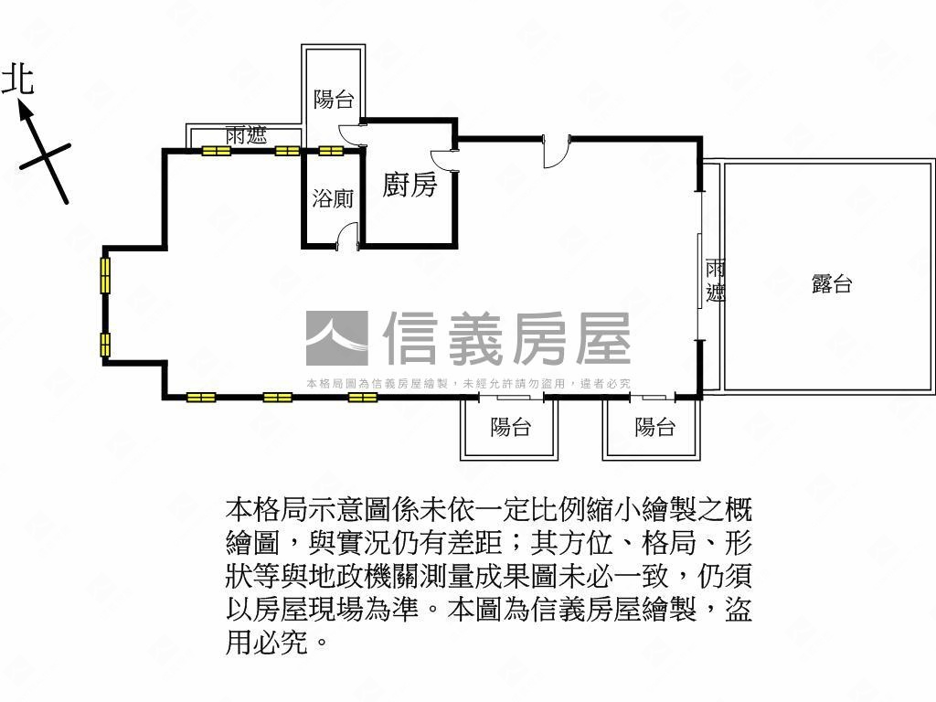 三本公園露臺帝王景觀戶房屋室內格局與周邊環境