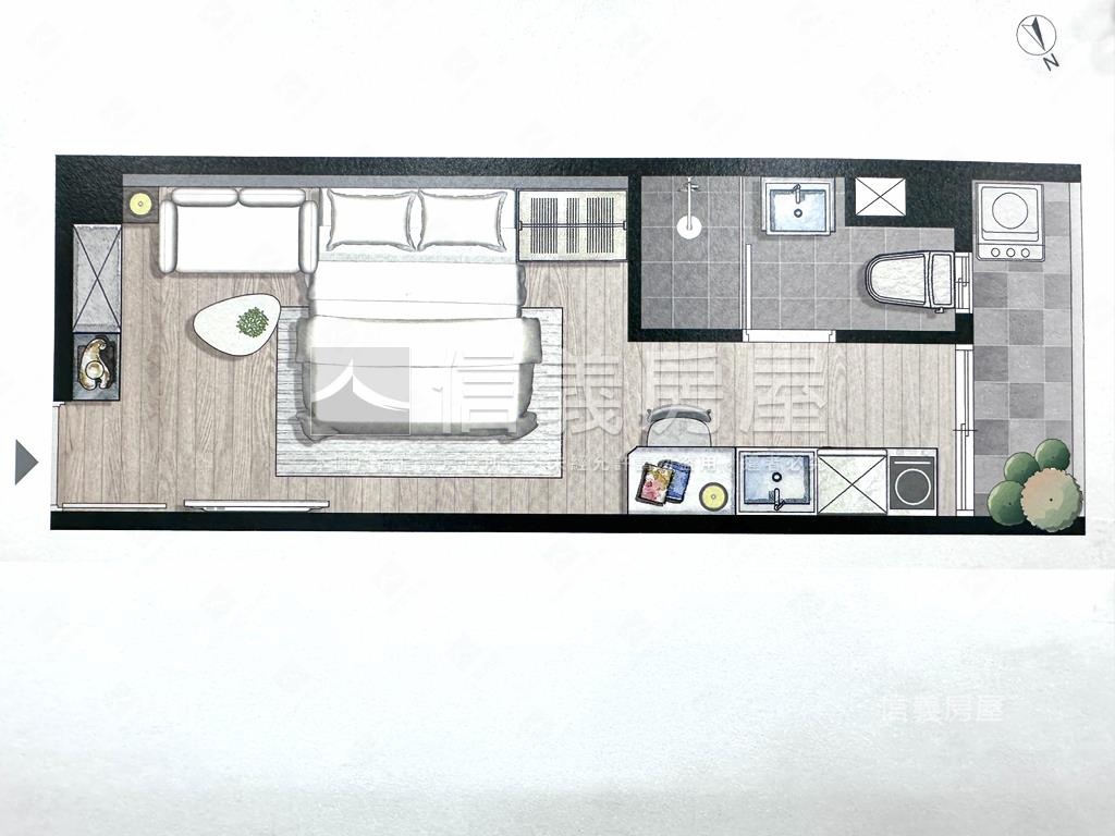 建興學區獨立陽台電梯套房房屋室內格局與周邊環境