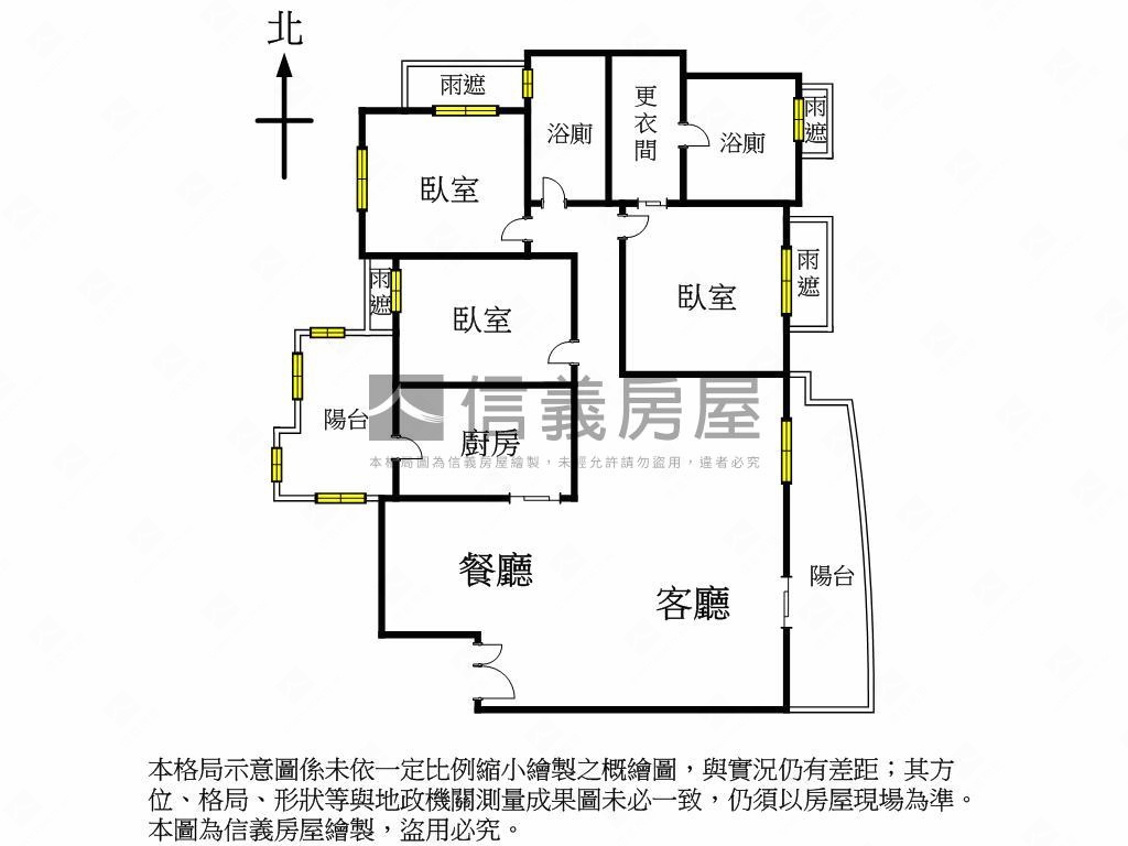 近漢神仁美學區惠宇三房房屋室內格局與周邊環境