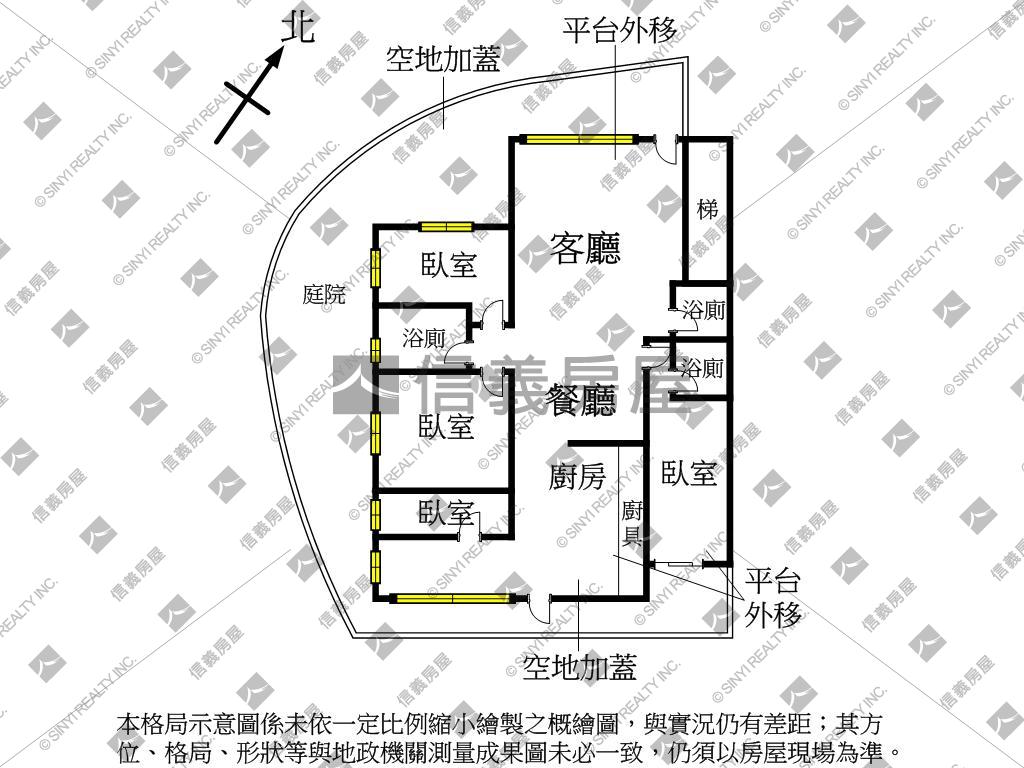 新稀有美妝一樓庭院好停車房屋室內格局與周邊環境