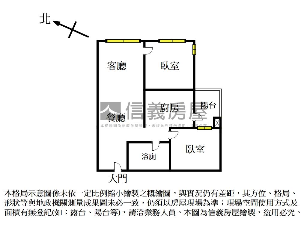 面大義路˙劍橋美兩房房屋室內格局與周邊環境