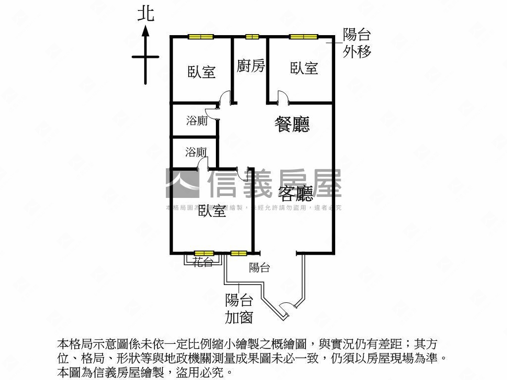 頭家國小旁視野三房房屋室內格局與周邊環境
