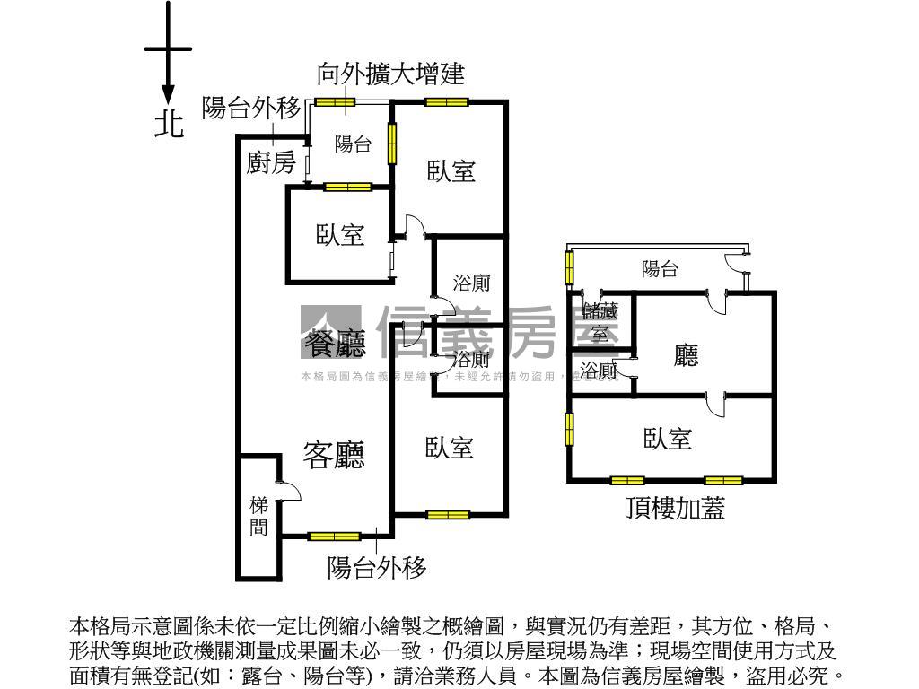捷運靜巷稀有電梯華廈頂加房屋室內格局與周邊環境