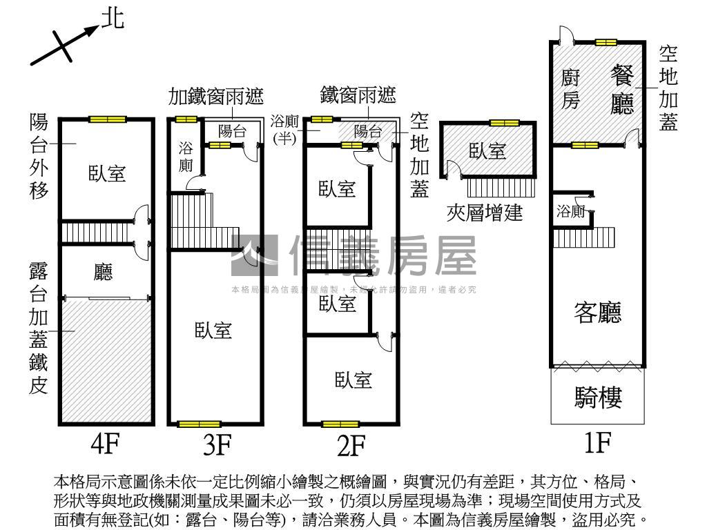 高科大建工正四樓騎樓透天房屋室內格局與周邊環境