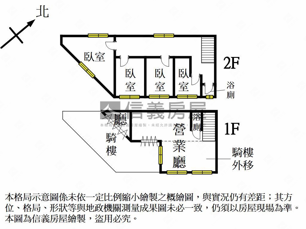 北區商一角店房屋室內格局與周邊環境