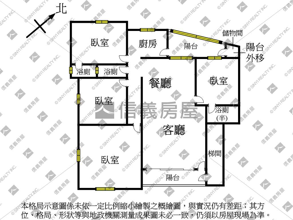 大勇街大地坪邊間公寓２樓房屋室內格局與周邊環境