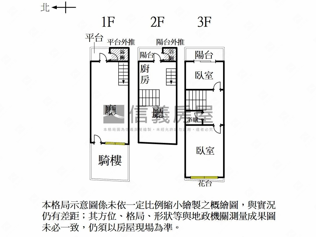 正育平路南國樓店房屋室內格局與周邊環境