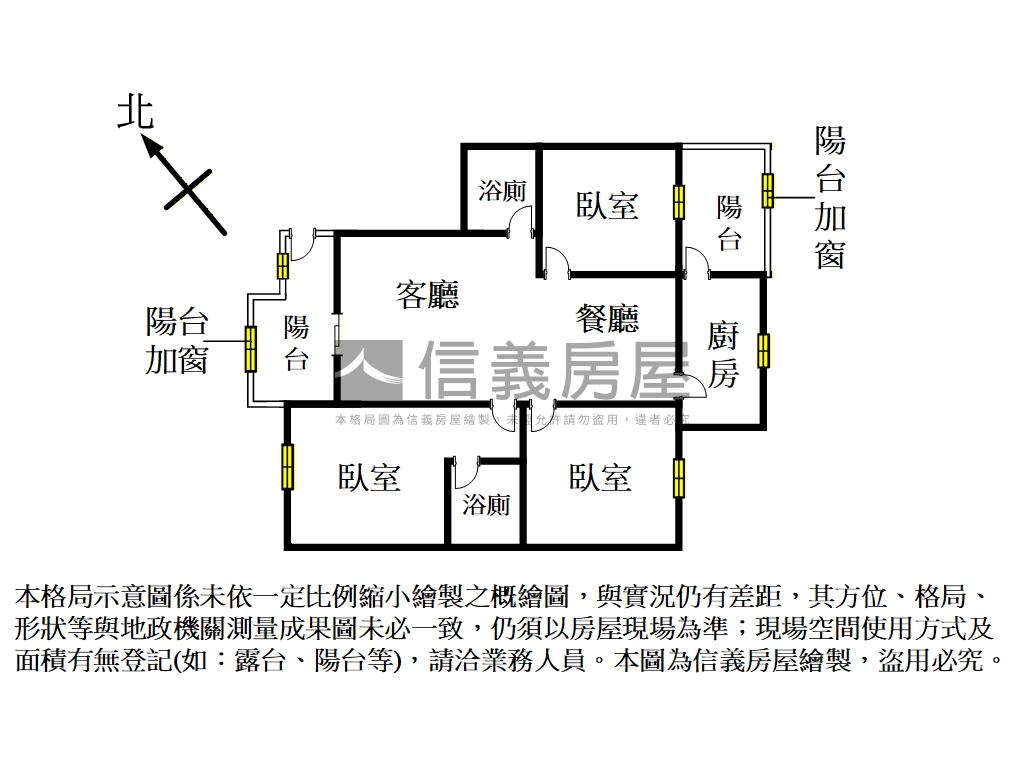 採光通風昌益青田三房車位房屋室內格局與周邊環境