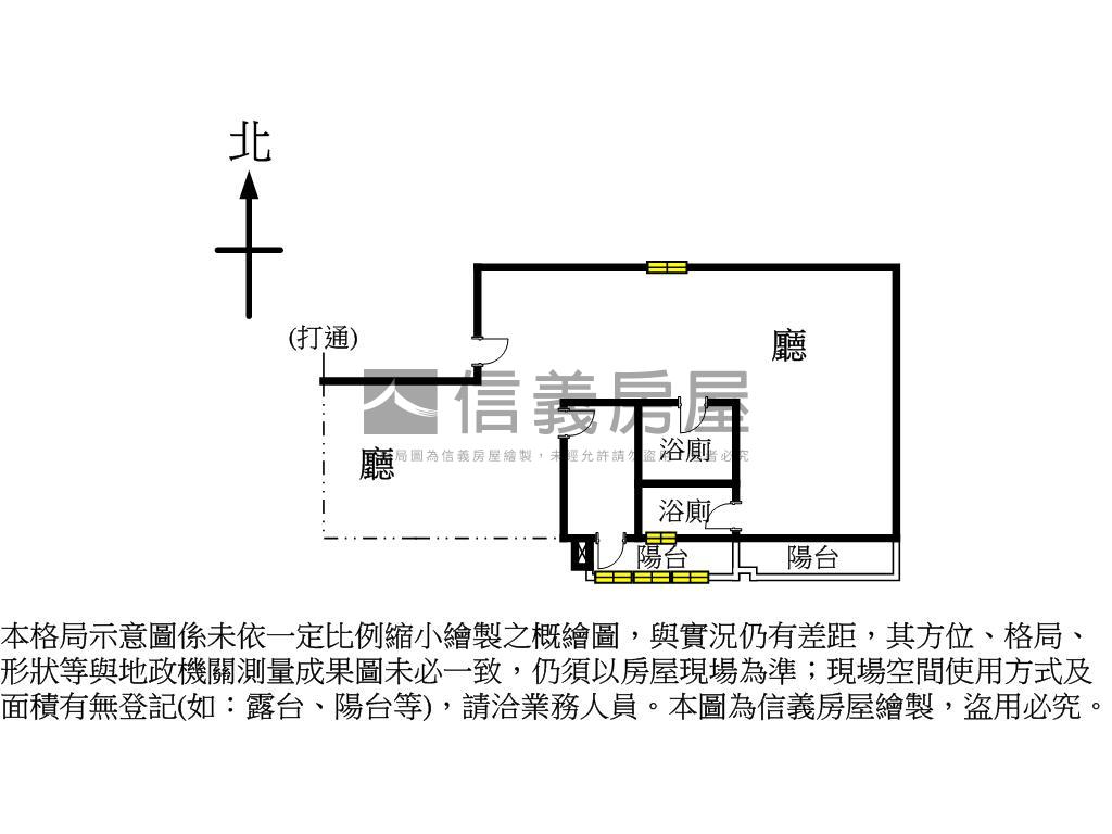 重慶北辦公★稀有釋出房屋室內格局與周邊環境