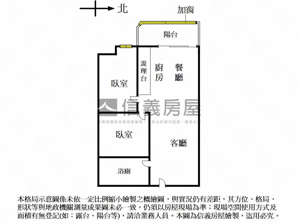 花廣美裝潢～溫馨２房房屋室內格局與周邊環境