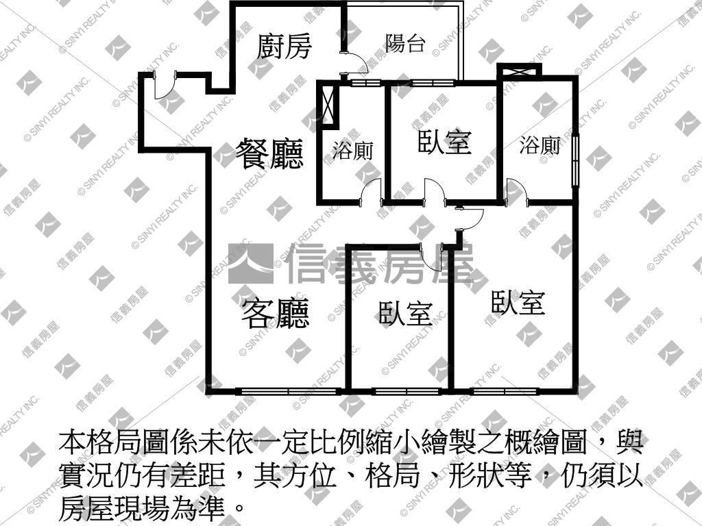 【東都綠學】１Ｇ三房平車房屋室內格局與周邊環境